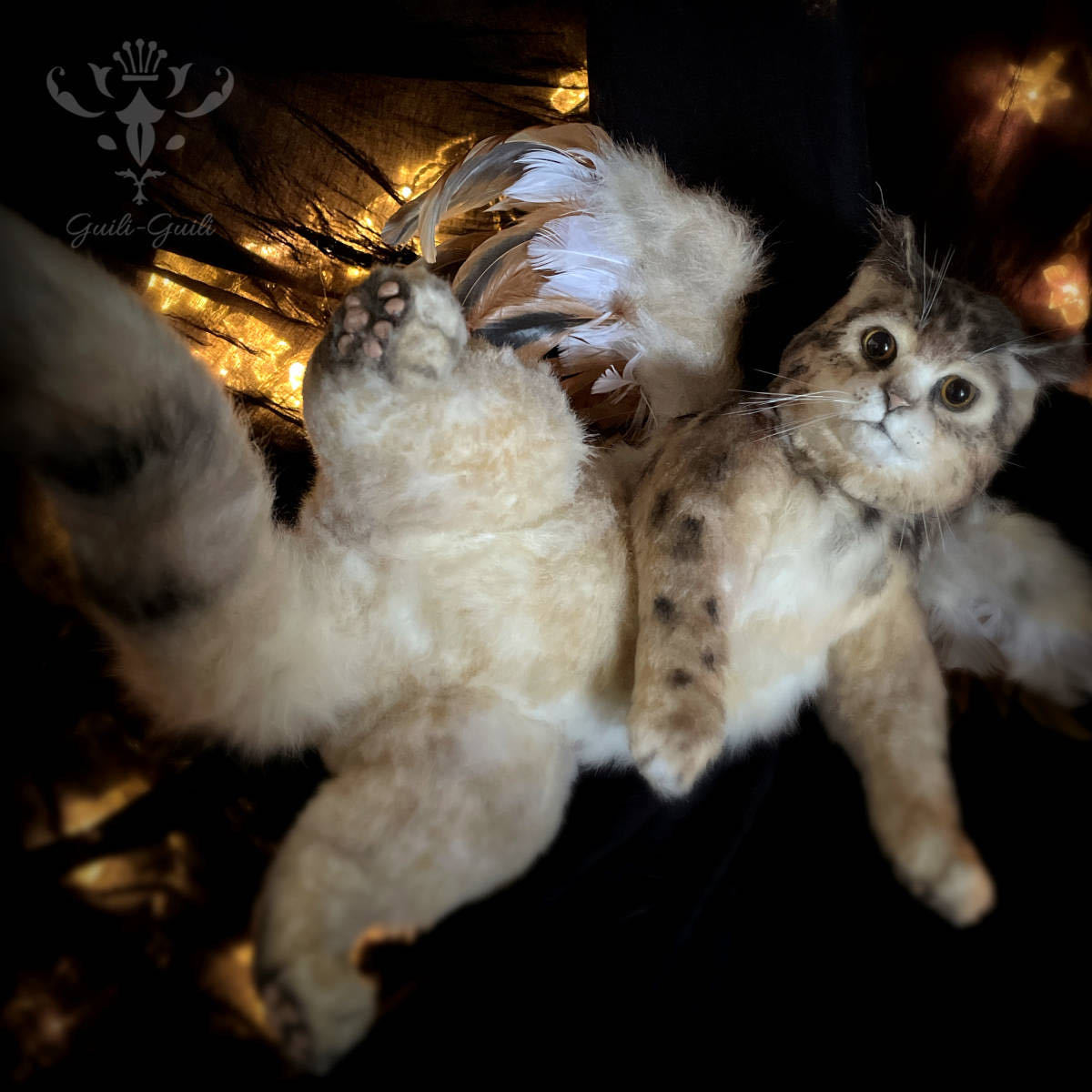 guili-guili* owl cat フクロウネコ / フル可動 アートドール
