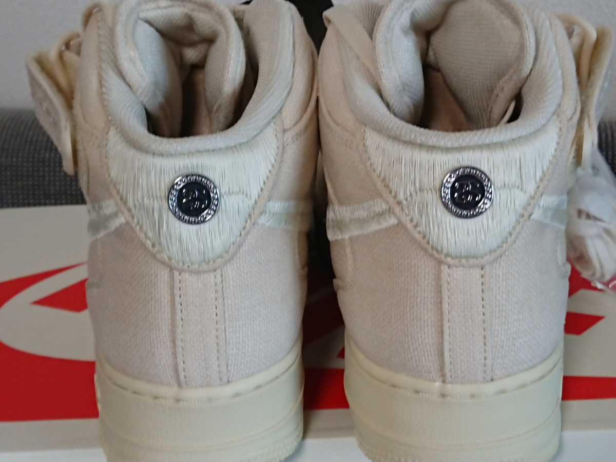 STUSSY NIKE AIR FORCE 1 MID FOSSIL STONE 30cm us12 新品 未使用 ナイキ スニーカー _画像4