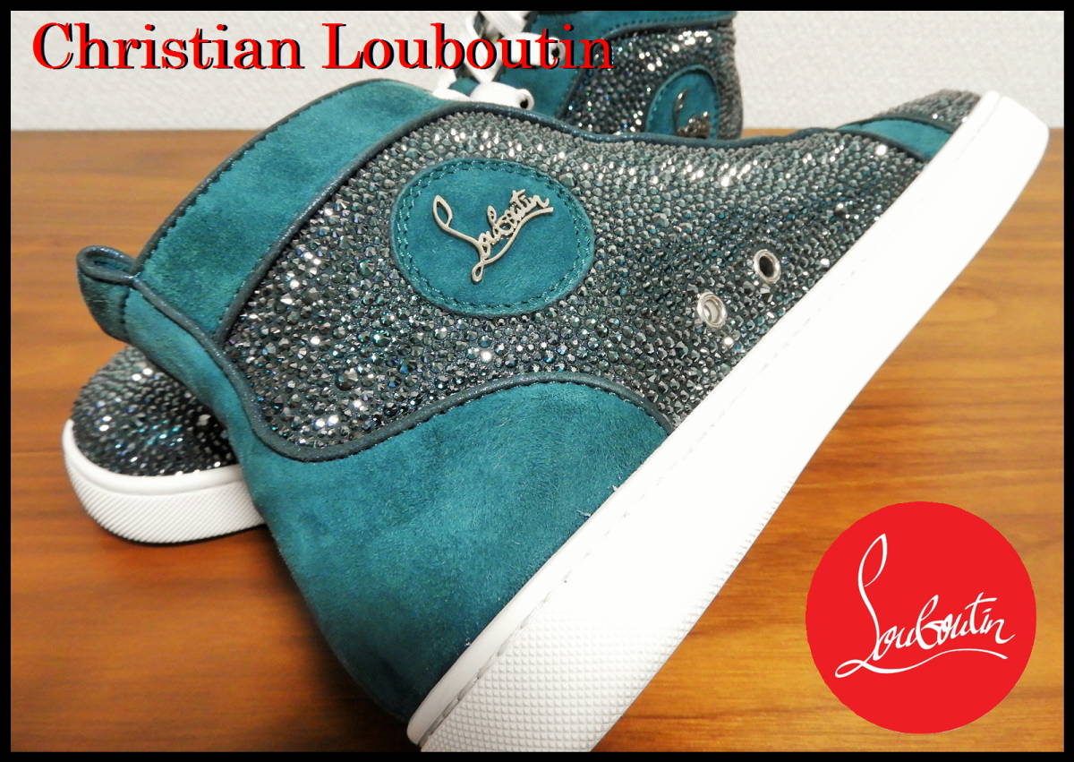 激レア Christian Louboutin ルイス ストラス メンズ 42 ハイカット