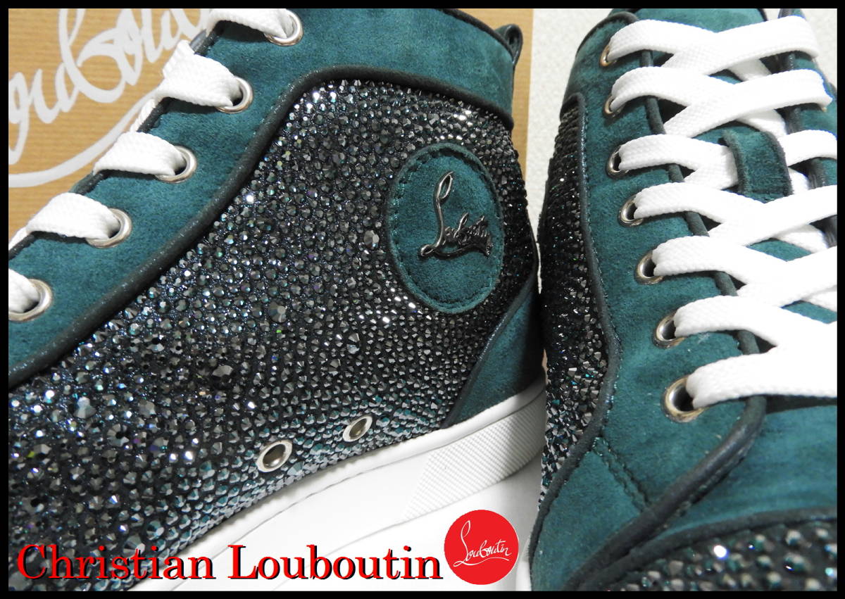 激レア Christian Louboutin ルイス ストラス メンズ 42 ハイカット