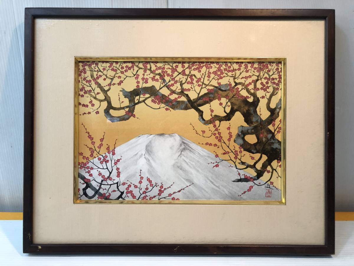 SALE/60%OFF】 ☆真作保証☆ 絵画-日本画 作者不詳「椿-ジョウビタキ ...