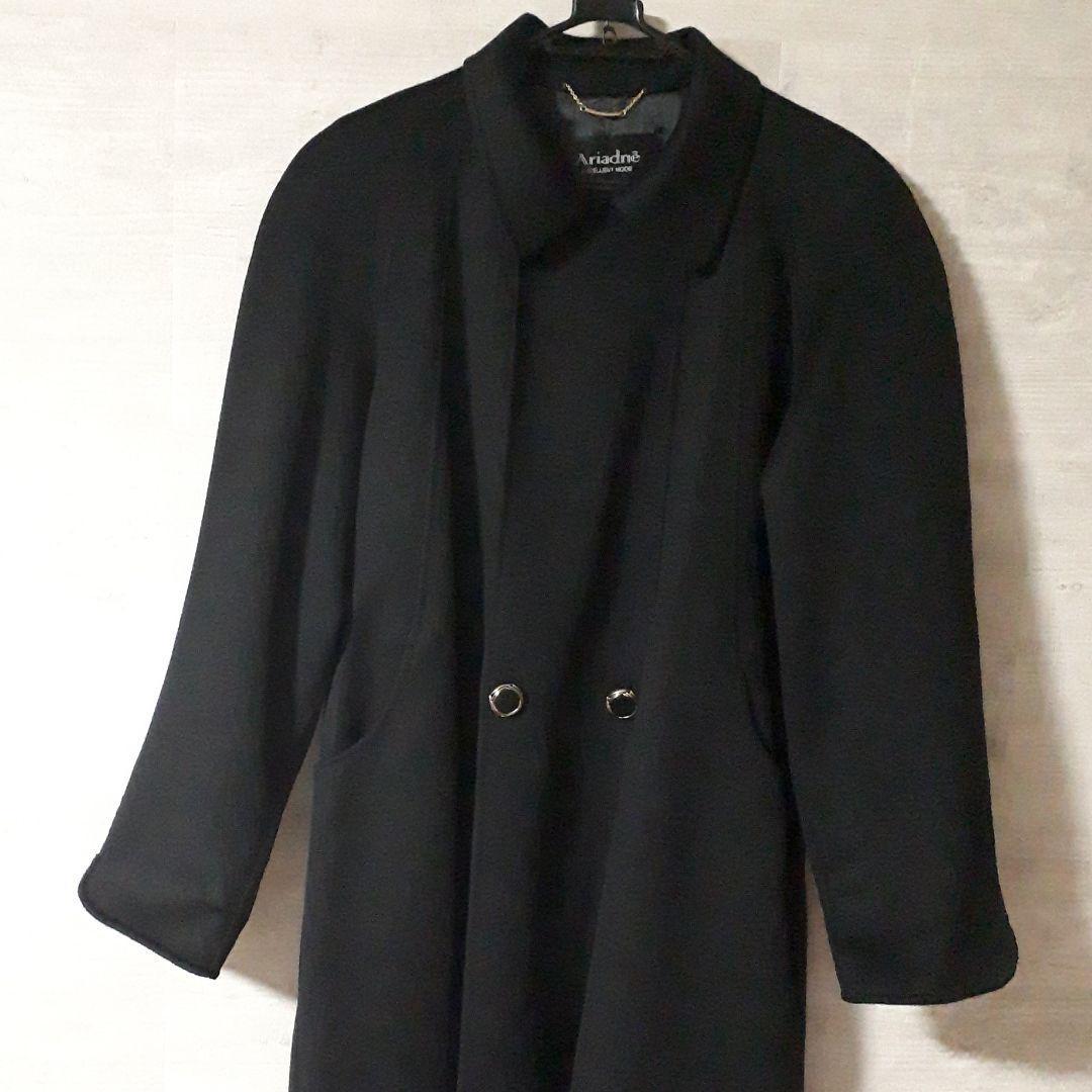 ☆【高級カシミア・サイズ・F】ロロピアーナ カシミヤ100%コート黒