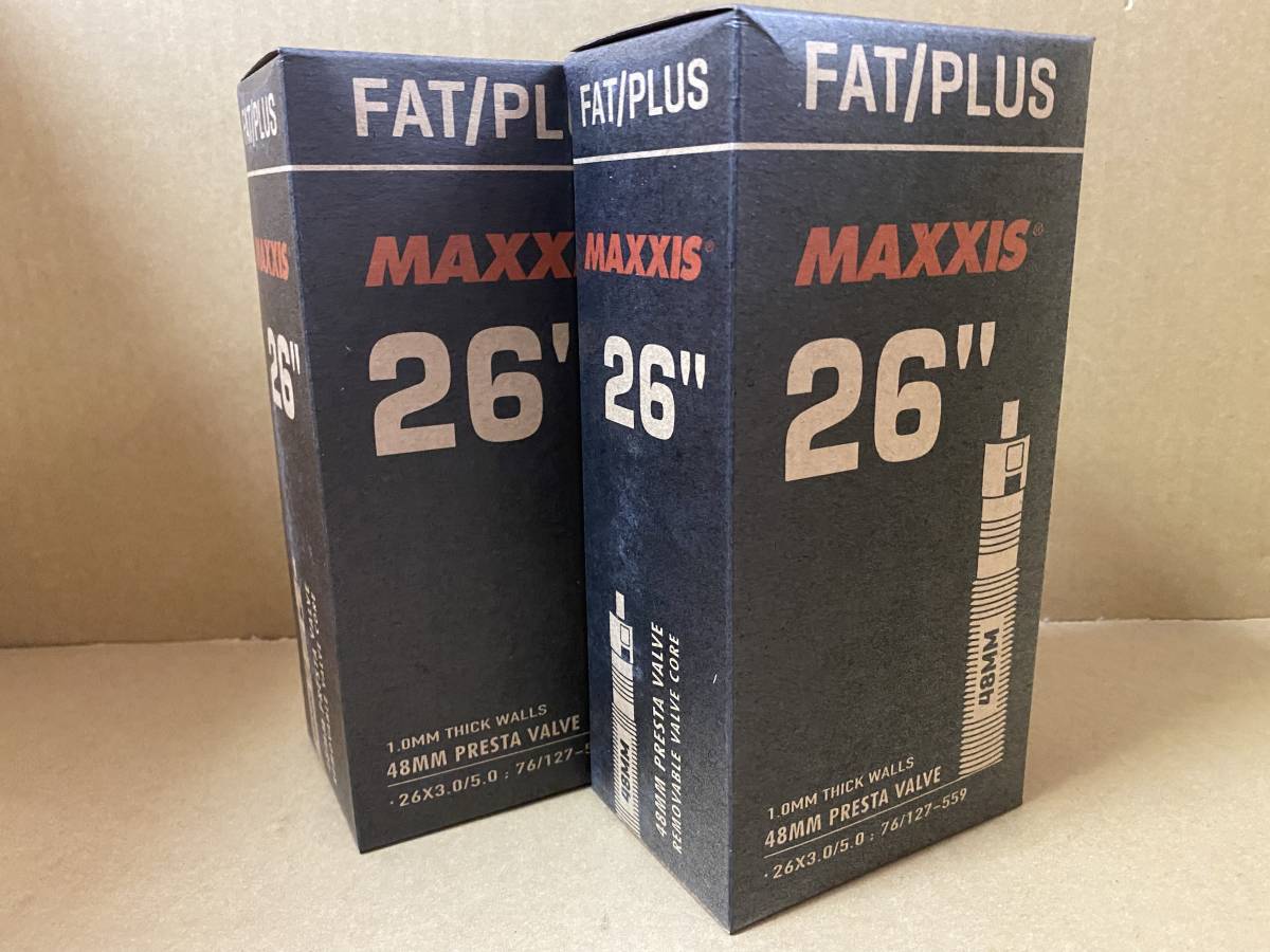 MAXXISfato/ plus tube . type 2 6x3.8-5.0 valve(bulb) length 48mm 2 pcs set new goods unused 