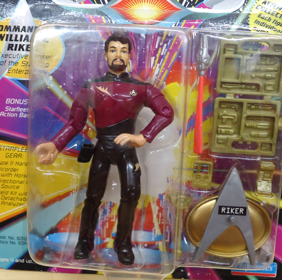 未開封 Playmates STAR TREK THE NEXT GENERATION フィギュア 3体セット WILLIAM RIKER他 スタートレック 札幌市 豊平区_画像3