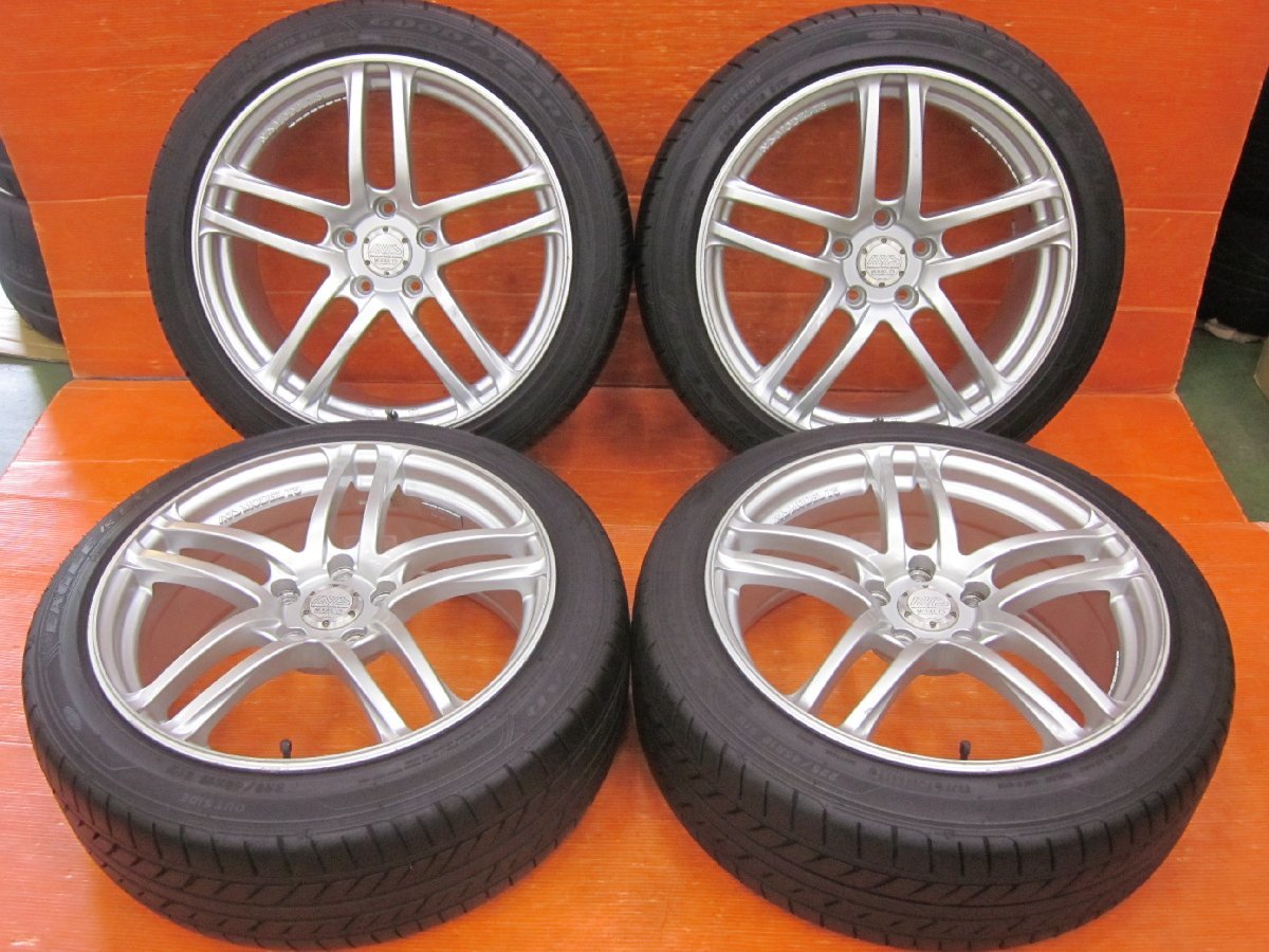 Y4】YOKOHAMA AVS Model T5 モデルT5 18インチ 8.0J +48 PCD114.3 5H