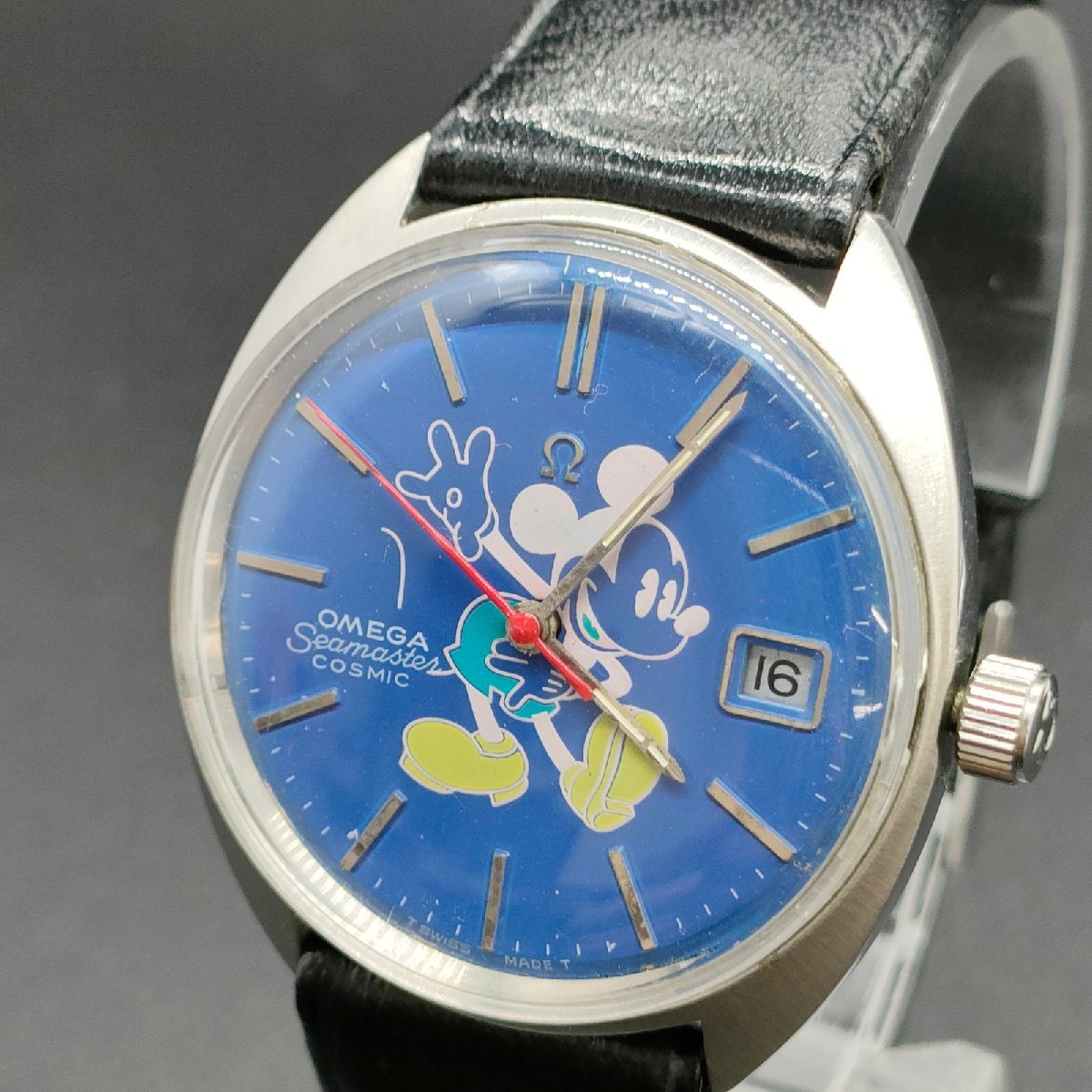 オメガ Omega 腕時計 シーマスター ミッキー 文字盤 動作品 136.017 
