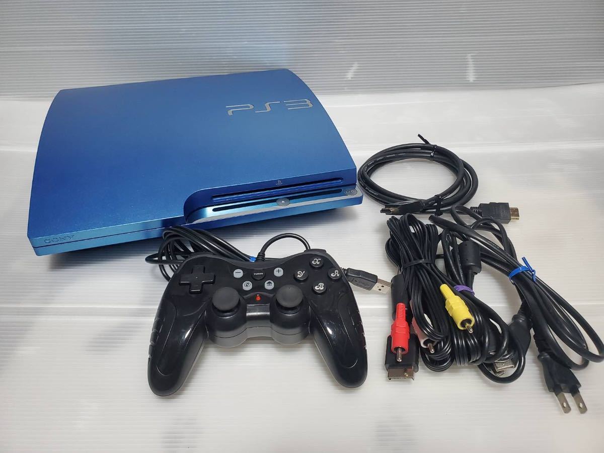 1円スタート PS3 本体 PlayStation 3 (320GB) スプラッシュ・ブルー