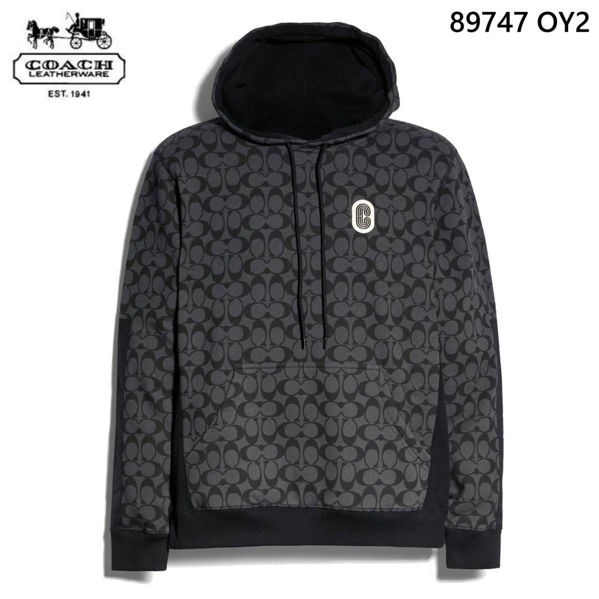 COACH☆89747】コーチ大人気商品♪メンズ長袖スウェットパーカー