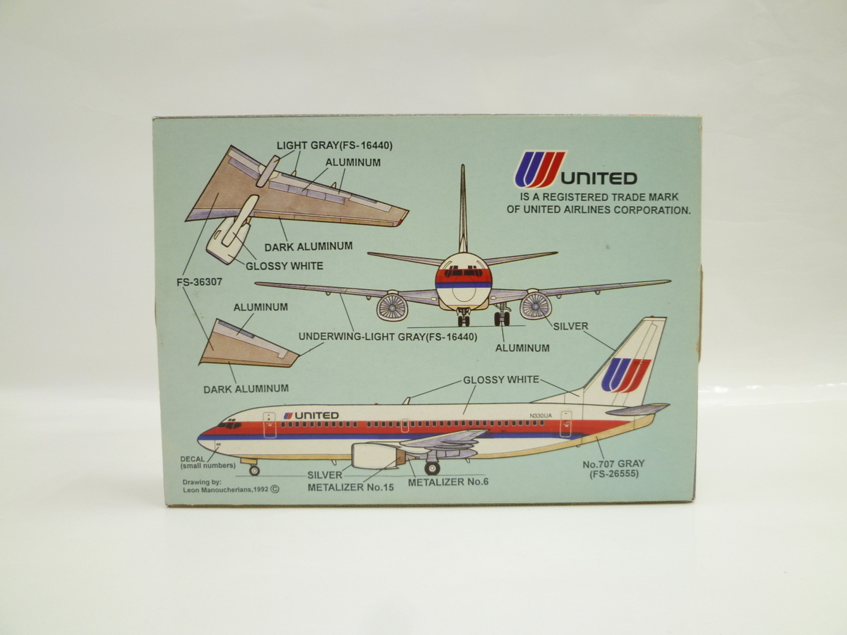 ●Masterkit マスターキット 98-012 1/144 ボーイング 737-300 Jetliner UNITED ユナイテッド航空 新品 未開封 保管品_画像4