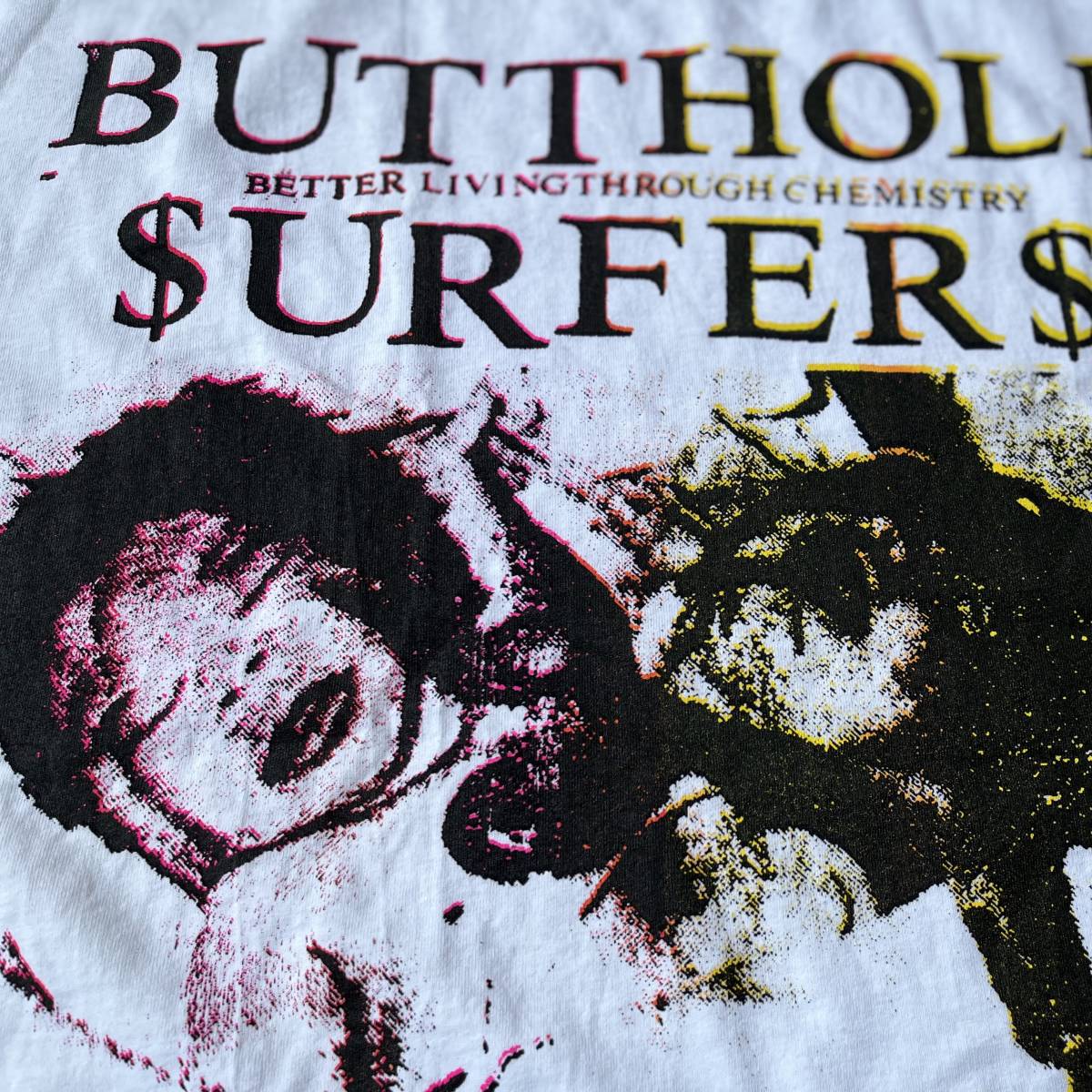 Don Rock手刷り! 世界限定20枚 Butthole Surfers 公式再発 Tシャツ XXL ドンロック カートコバーン nirvana  バットホールサーファーズ kurt