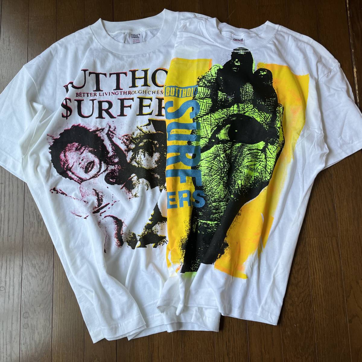 Don Rock手刷り! 世界限定20枚 Butthole Surfers 公式再発 Tシャツ XXL ドンロック カートコバーン nirvana  バットホールサーファーズ kurt