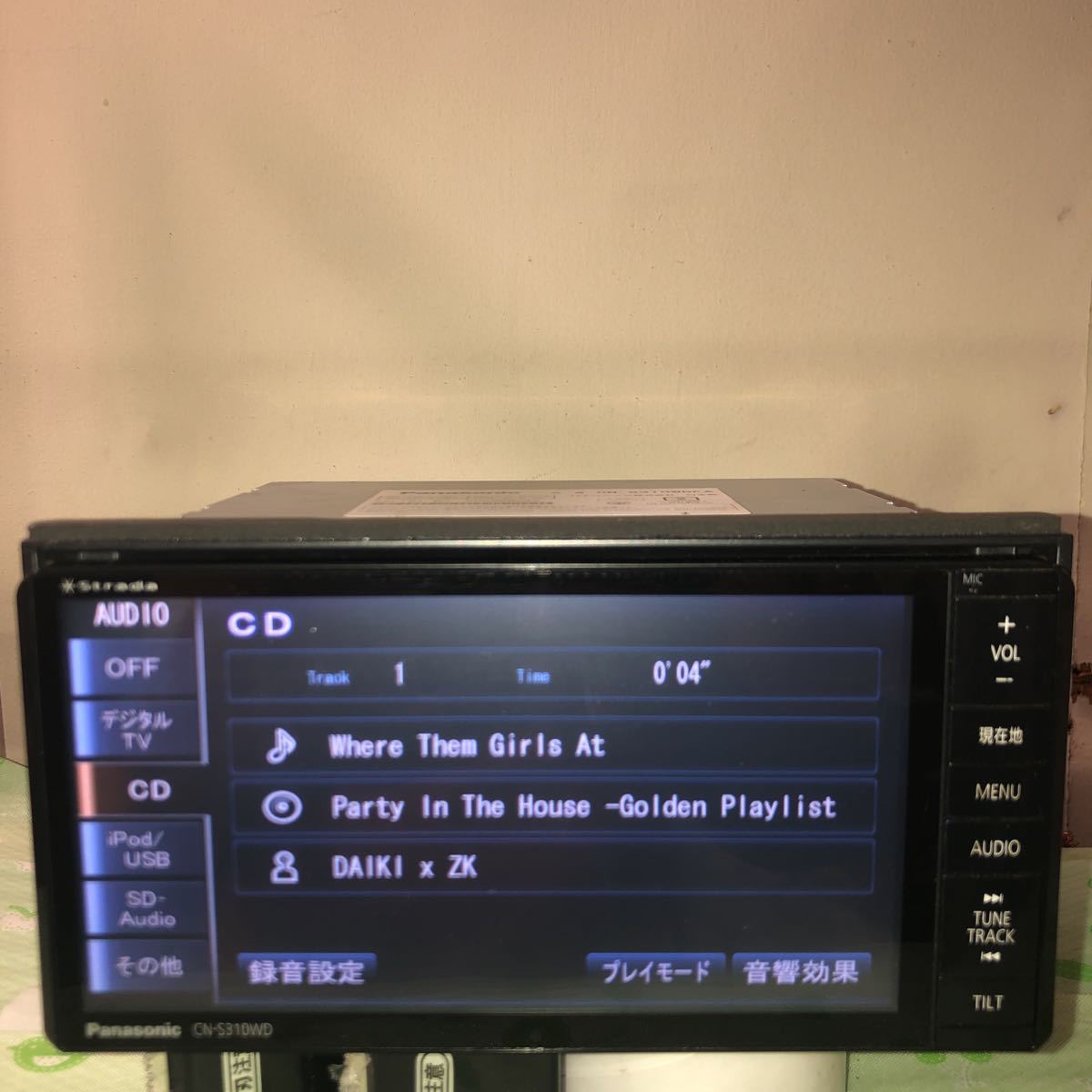 Panasonic strada CN-S310WDFAメモリーナビ (地デジ/フルセグ/CD/DVD/Bluetooth/ー 動作確認済 (パナソニック/ストラーダ_画像8