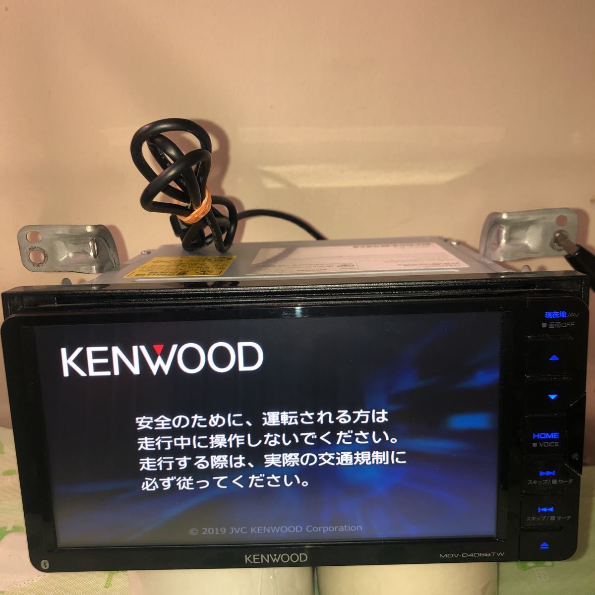 KENWOOD ケンウッド メモリーナビ MDV-D406BTW 地図データ 2018年