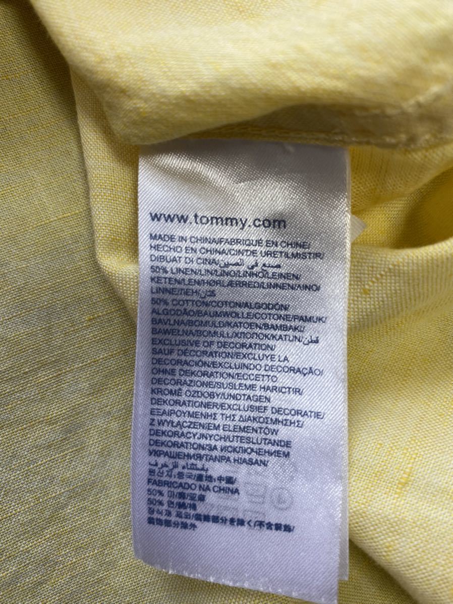 TOMMY HILFIGER / トミーヒルフィガー コットンリネン　シャツ　七部袖　サイズ　M_画像9