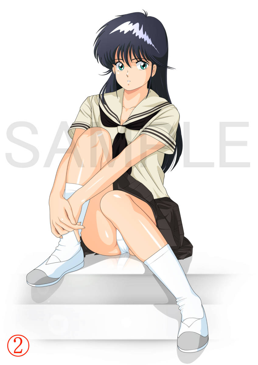 [A3 or A4 size ].... orange load sweetfish river ... sailor suit summer clothing Ver. punch la handwriting .CG illustration . hope. size .Ver. selection type 