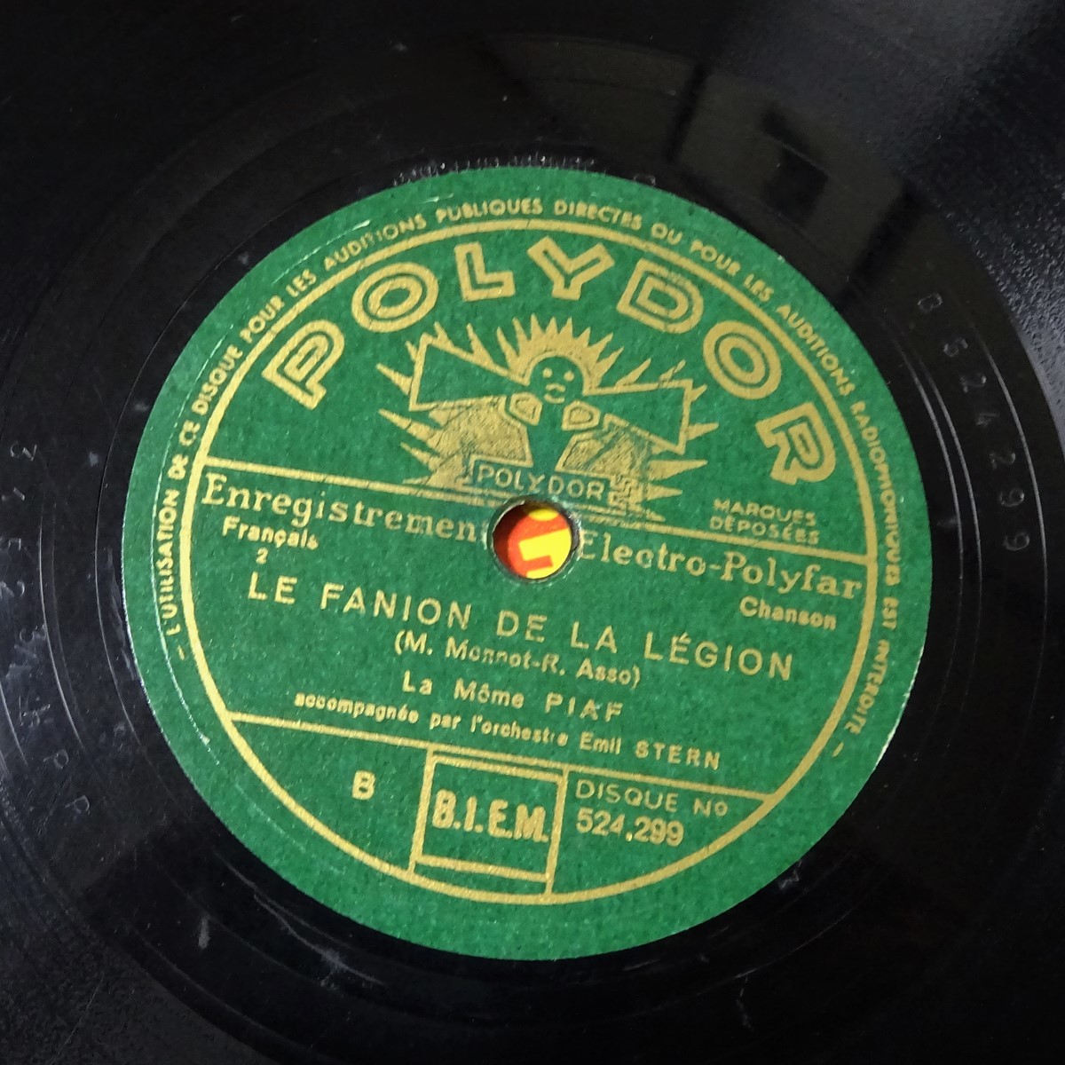 仏Polydor 524.299 「私の兵隊さん」 ラ・モーム・ピアフ-