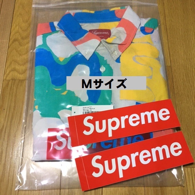 Supreme 20SS WeeK10 未使用 ◆ Mサイズ ◆ Supreme Painted Logo Shirt ◆ Natural ◆ Medium ◆ シュプリーム シャツ オンライン_画像1