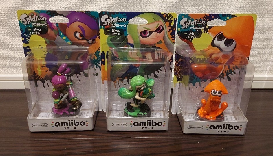 色々な 新品未開封 スプラトゥーン amiibo 3体セット アミーボ