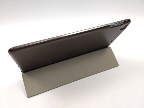 iPad mini4用 カバー PUレザー+ハードケース ブラック 薄型 三つ折り スタンド_画像4