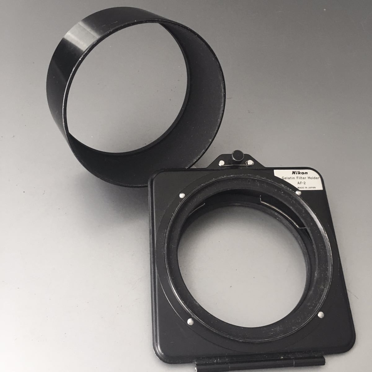 ニコン ゼラチンフィルターホルダー ＆ フード［Nikon Gelatin Filter Holder AF-2］+［LENS HOOD for 180mmF2.8 etc. ］【中古実用品】_画像8