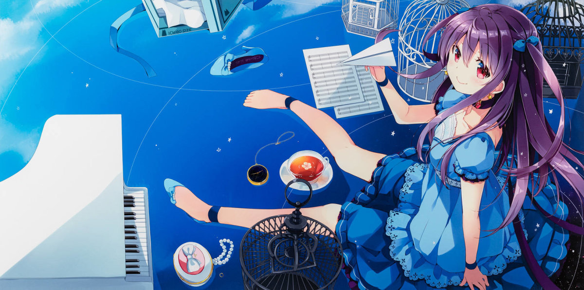 なつめえり(Eri Natsume) 「青」版画 ミックスドメディア 本人 鉛筆 サイン