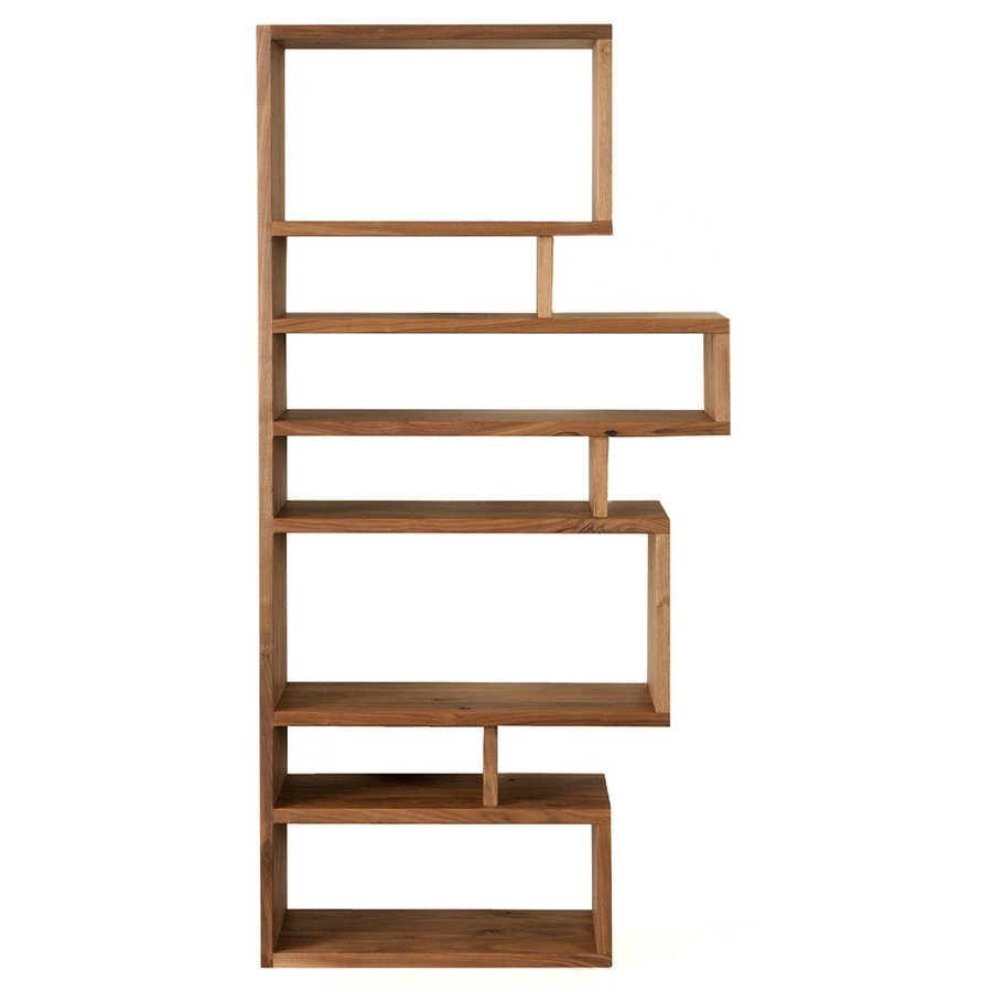 CLASSEno-do80 Random shelf leg na Tec Brown natural stylish open rack wooden bookcase display shelf purity 