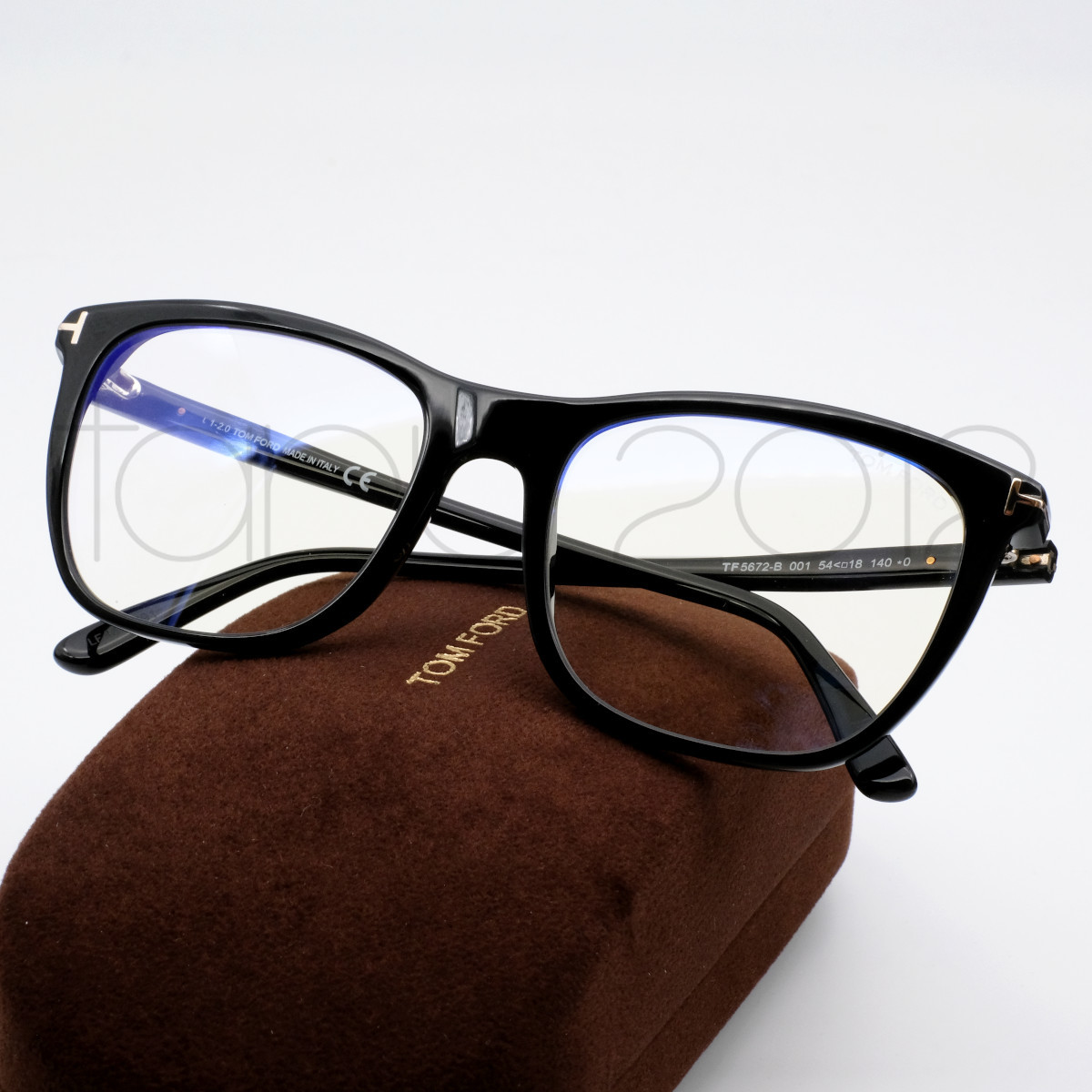 ☆新品本物!TOMFORD TF5672-B 001 ブラック ブルーライトカットレンズ