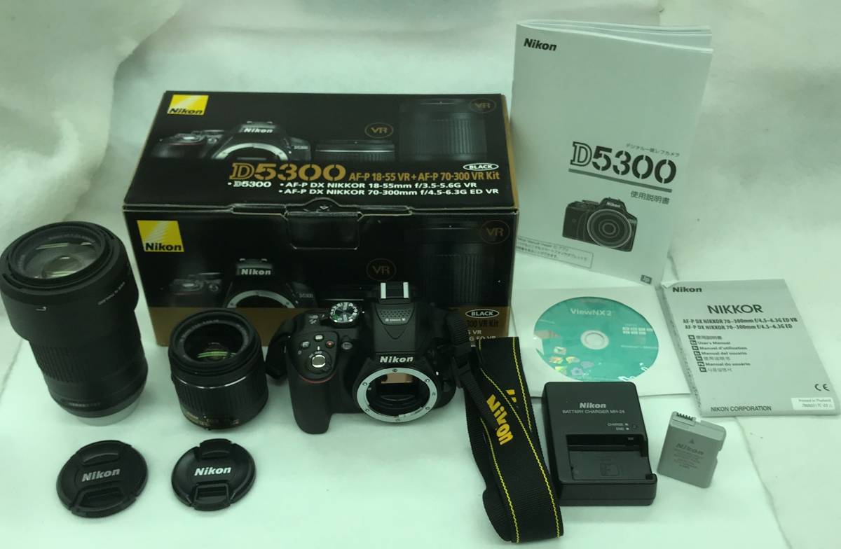 １円スタート Nikon ニコン D5300 一眼カメラ レンズキット AF-P 18-55