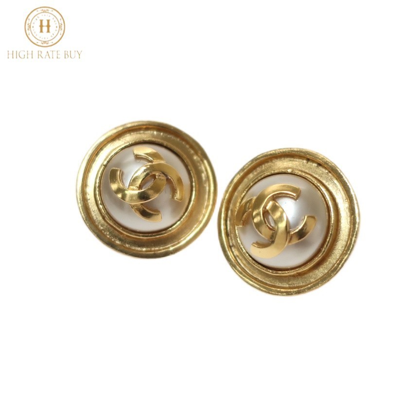 美品 CHANEL シャネル 1円スタート ココマークパールイヤリング 95 P