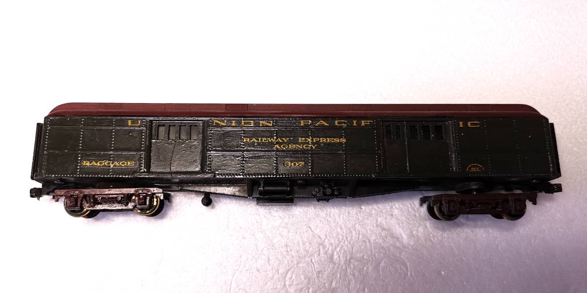 ジャンク品！珍品希少品！映画の西部劇に出てくるような西部開拓時代のLOCOMOTIVE、HOゲージです！_UNION PACIFICの貨車です！