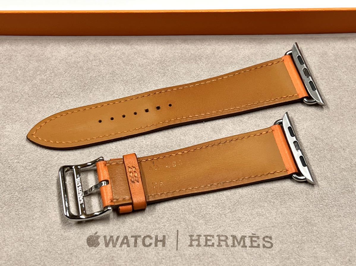 即決 送料無料 Apple Watch Hermes 44mm オレンジ シンプルトゥール