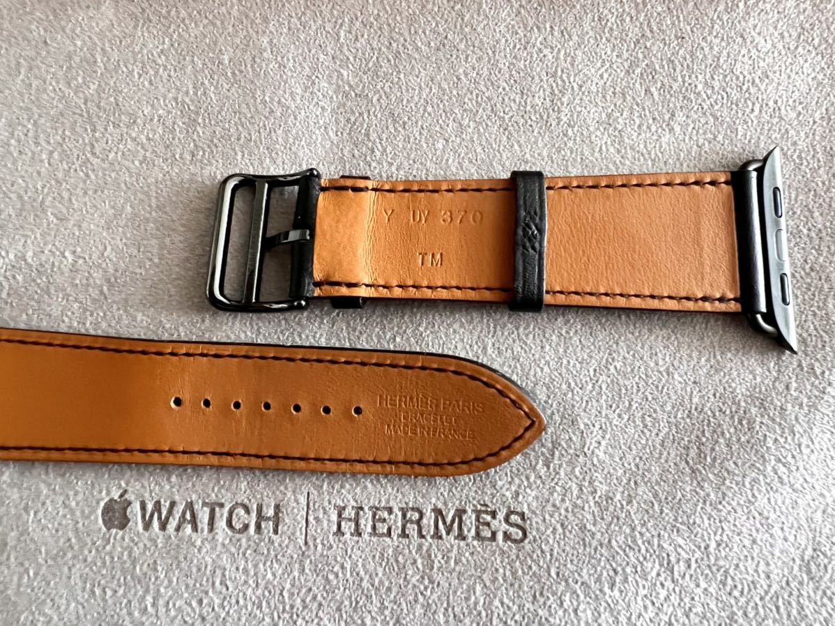 美品 Apple Watch Hermes Series 7 45mm ブラック 黒 シンプルトゥール 