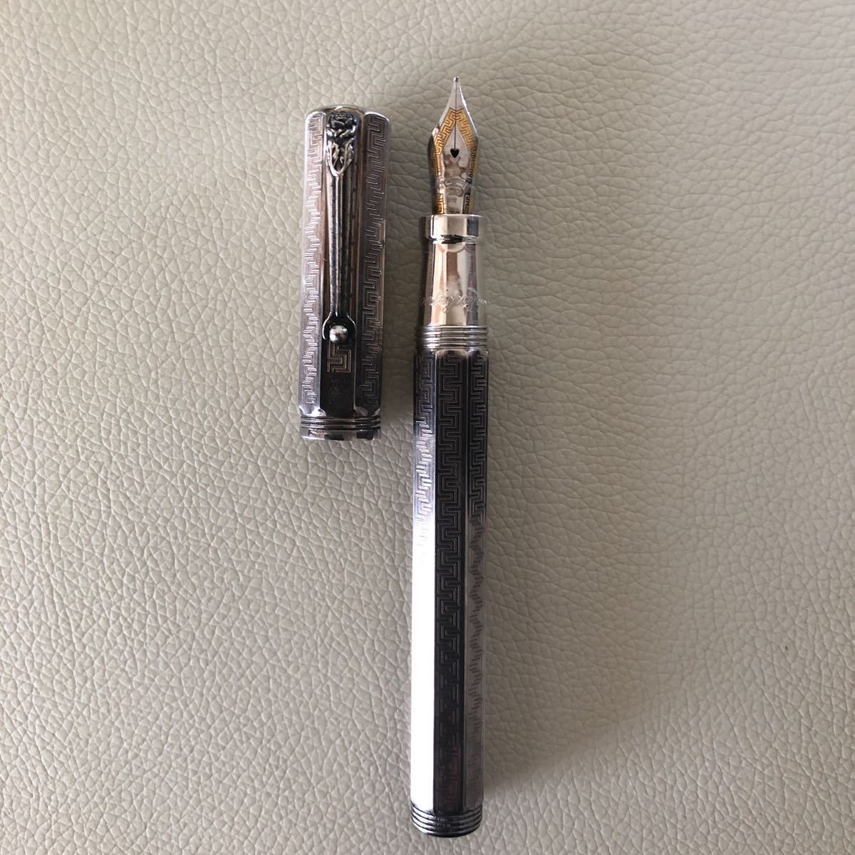 Montegrappa モンテグラッパ スターリングシルバー 750刻印 ペン Montegrappa モンテグラッパ スターリングシルバー 750刻印 ペン