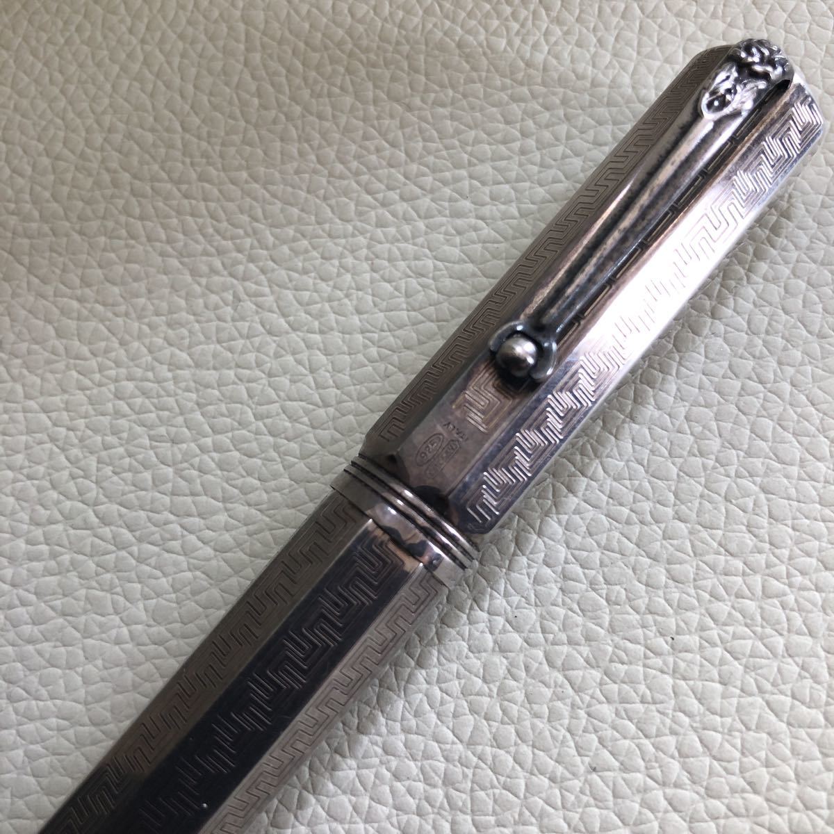 Montegrappa モンテグラッパ スターリングシルバー 750刻印 ペン Montegrappa モンテグラッパ スターリングシルバー 750刻印 ペン