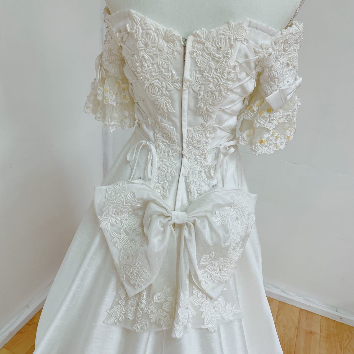 ◆ウエディングドレス（ホワイト）KOKI Miyabi お色直し 結婚式 写真撮影 披露宴 舞台衣装 ブライダル ◆DR-L_画像6