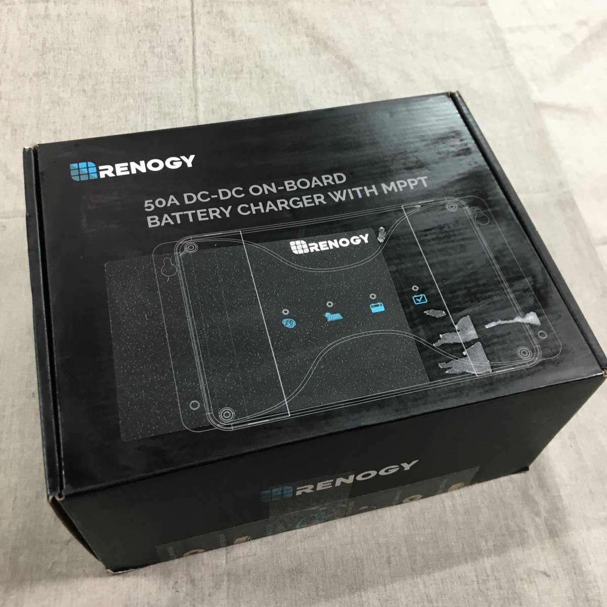 現状品 Renogy DCC 走行充電器12V 50A MPPTチャージコントローラー内蔵