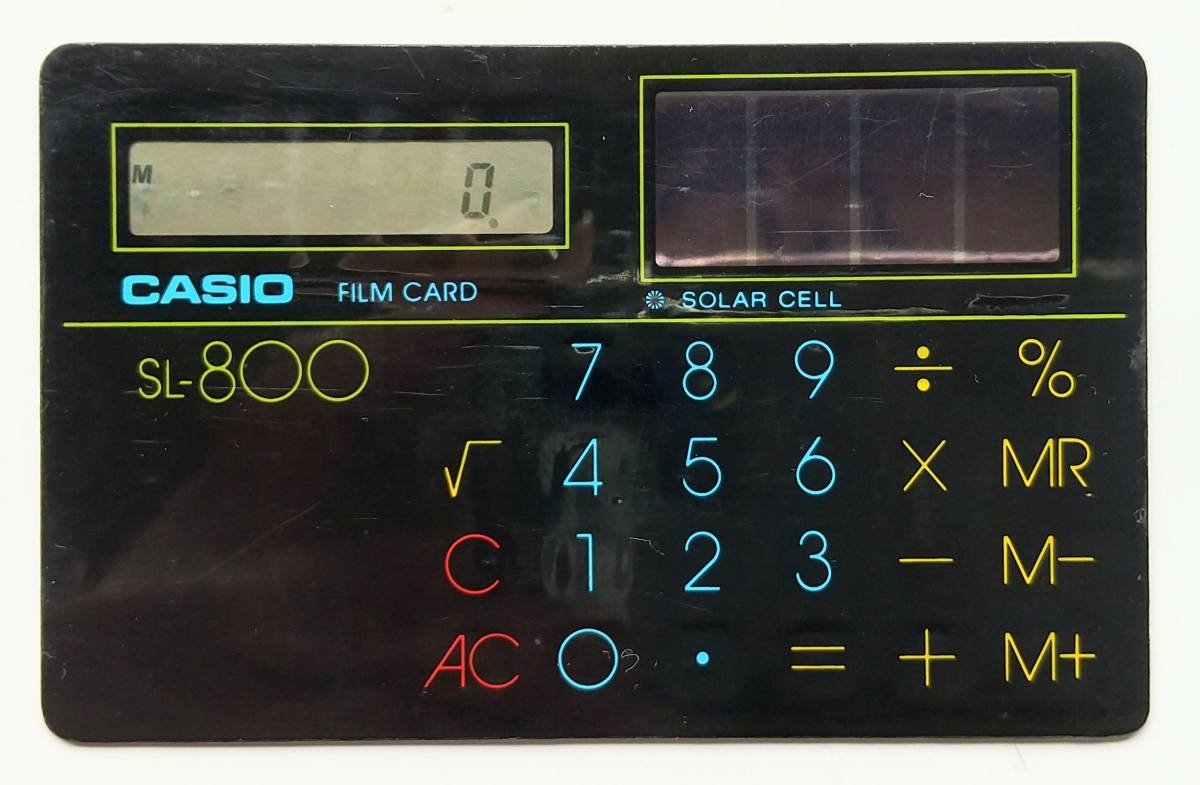 カシオカード型電卓　SL-800_画像1