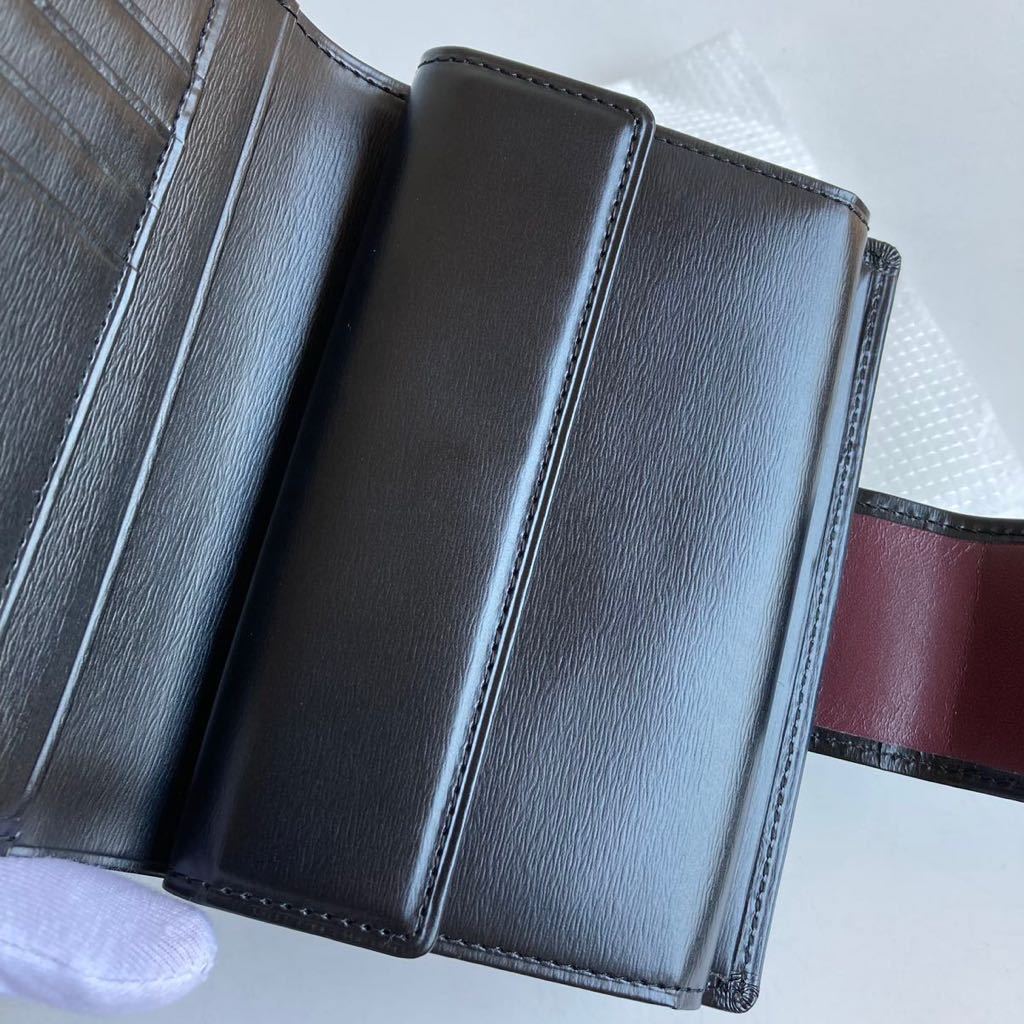 土屋鞄製作所 ファイン ハンディパース 二つ折り財布 ボックスカーフ