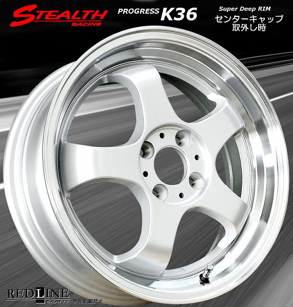 ■ ステルスレーシング K36 ■ 16x5.5J　軽四用/人気のスーパーディープ2段リム!!　Hankook 165/40R16 タイヤ付4本セット_画像4