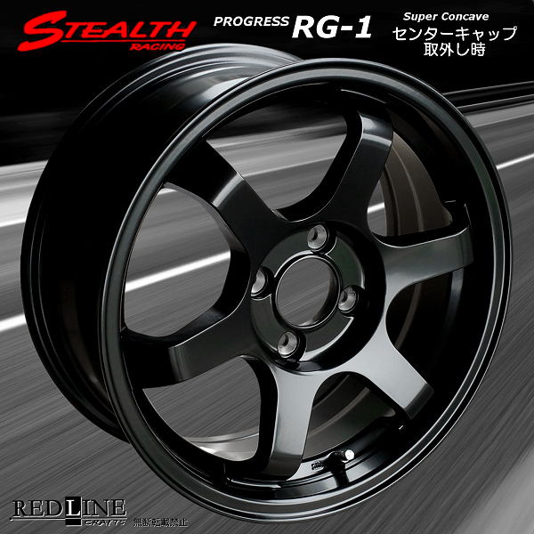 ■ ステルスレーシング RG-1 ■ 15x6.5J+38 幅広リム＆スーパーコンケイブ/チューニング軽四他 Hankook 165/45R15 タイヤ付4本セットの画像3