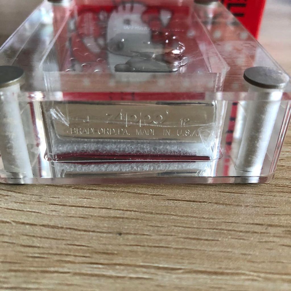 ☆ハローキティ☆ZIPPO HELLO KITTY 金属メタル貼り メタルシルバー