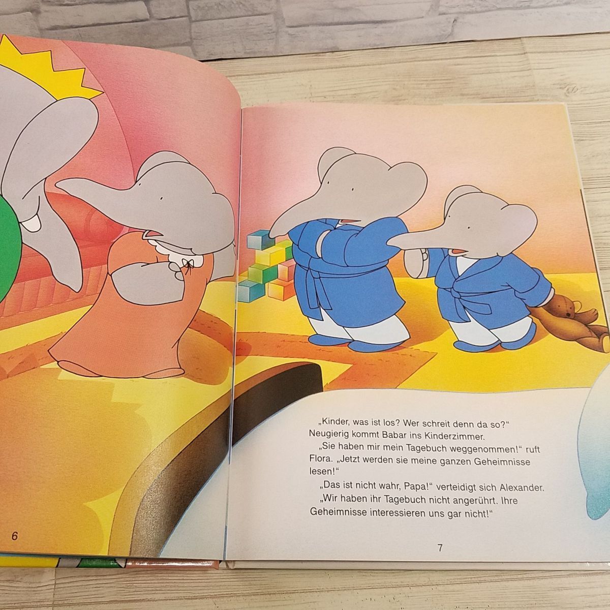  foreign language picture book [ Babar the Elephant BABAR Die verschwundene Krone] foreign book German picture book TV anime version 