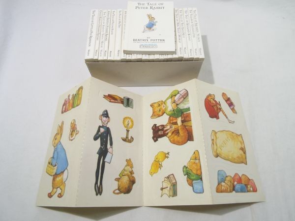  picture book [ Peter Rabbit miniature picture book THE COMPLETE MINIATURE WORLD OF PETTER RABBIT 23 pcs. BOX set ( sticker attaching )] foreign book English picture book 