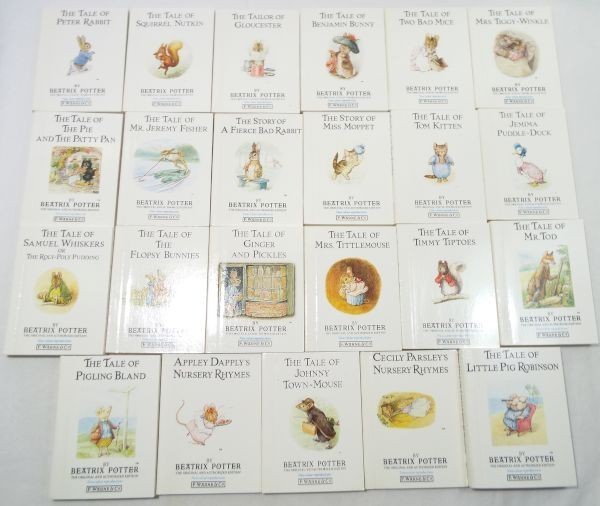  picture book [ Peter Rabbit miniature picture book THE COMPLETE MINIATURE WORLD OF PETTER RABBIT 23 pcs. BOX set ( sticker attaching )] foreign book English picture book 