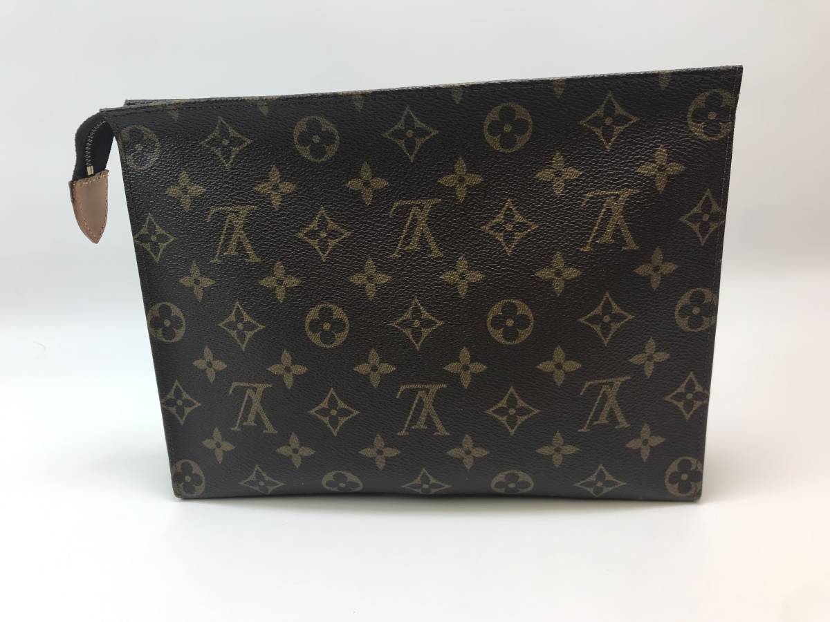 ☆LOUIS VUITTON ルイ・ヴィトン モノグラム ポシェット トワレット26 M47542 セカンドバッグ クラッチバッグ ♯160954-1052_画像3