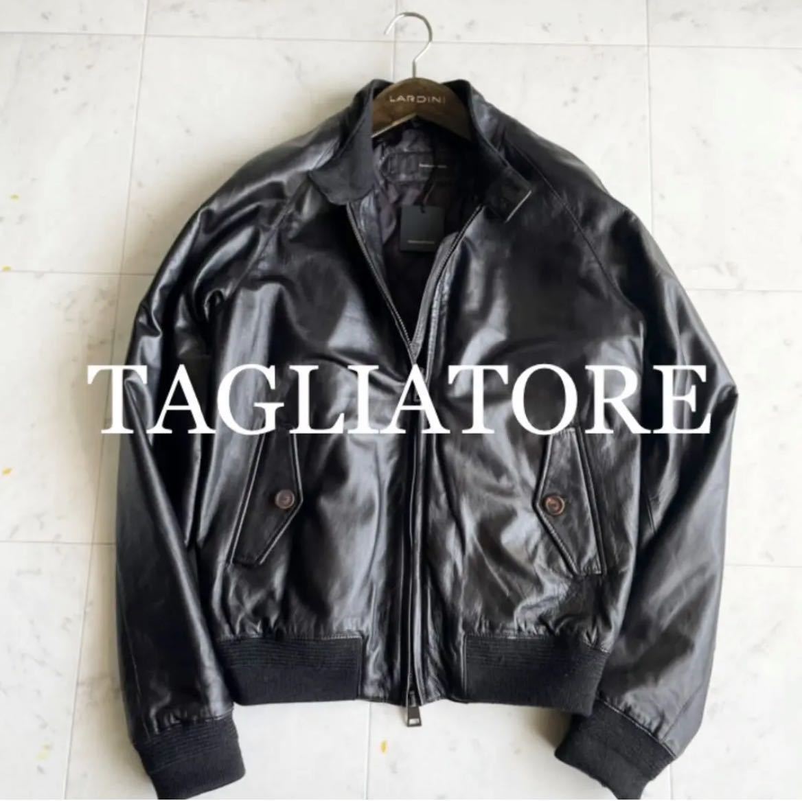 にライダー 《TAGLIATORE:タリアトーレ》タグ付◎ラムスキン レザー ライダースジャケット 50(LL位)G9 パデットブルゾン『ダークブラウン』イタリア製 シャープで にライダー 《TAGLIATORE:タリアトーレ》タグ付◎ラムスキン レザー ライダースジャケット 50(LL位)G9 パデットブルゾン『ダークブラウン』イタリア製 シャープで