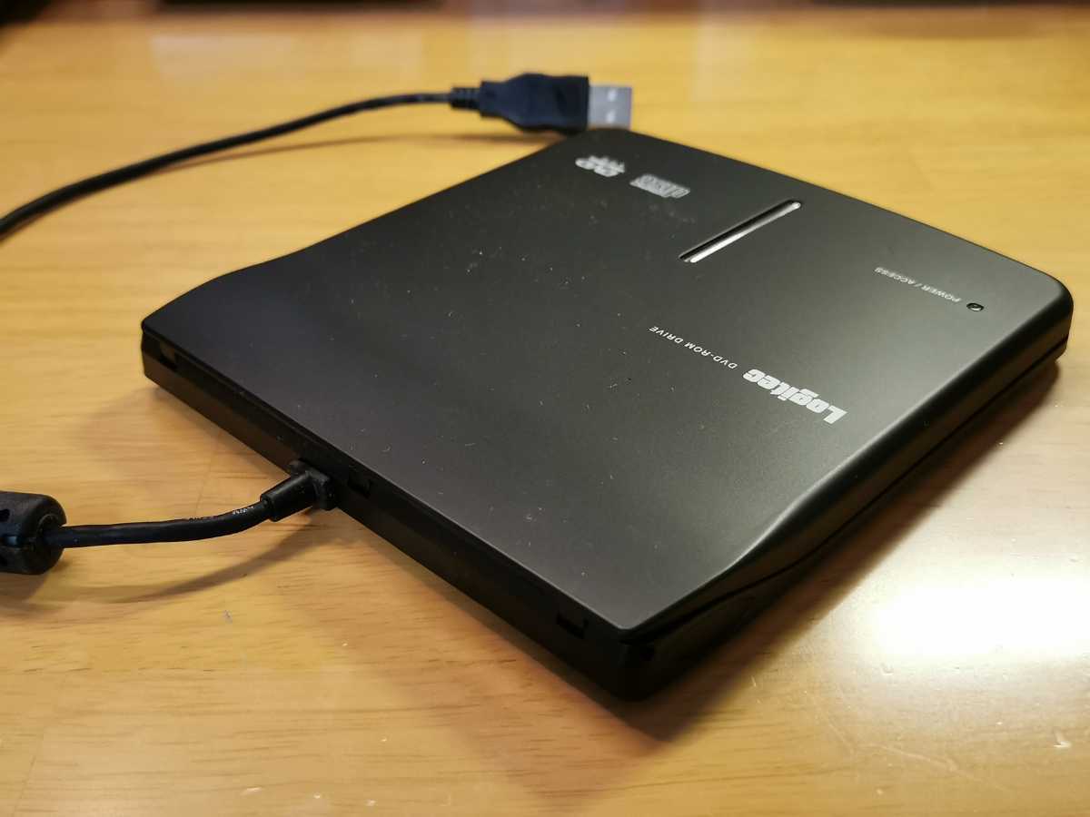 Logitec ロジテック 外付けDVD-ROMドライブ LDV-P8U2LBK USB2.0 動作確認済