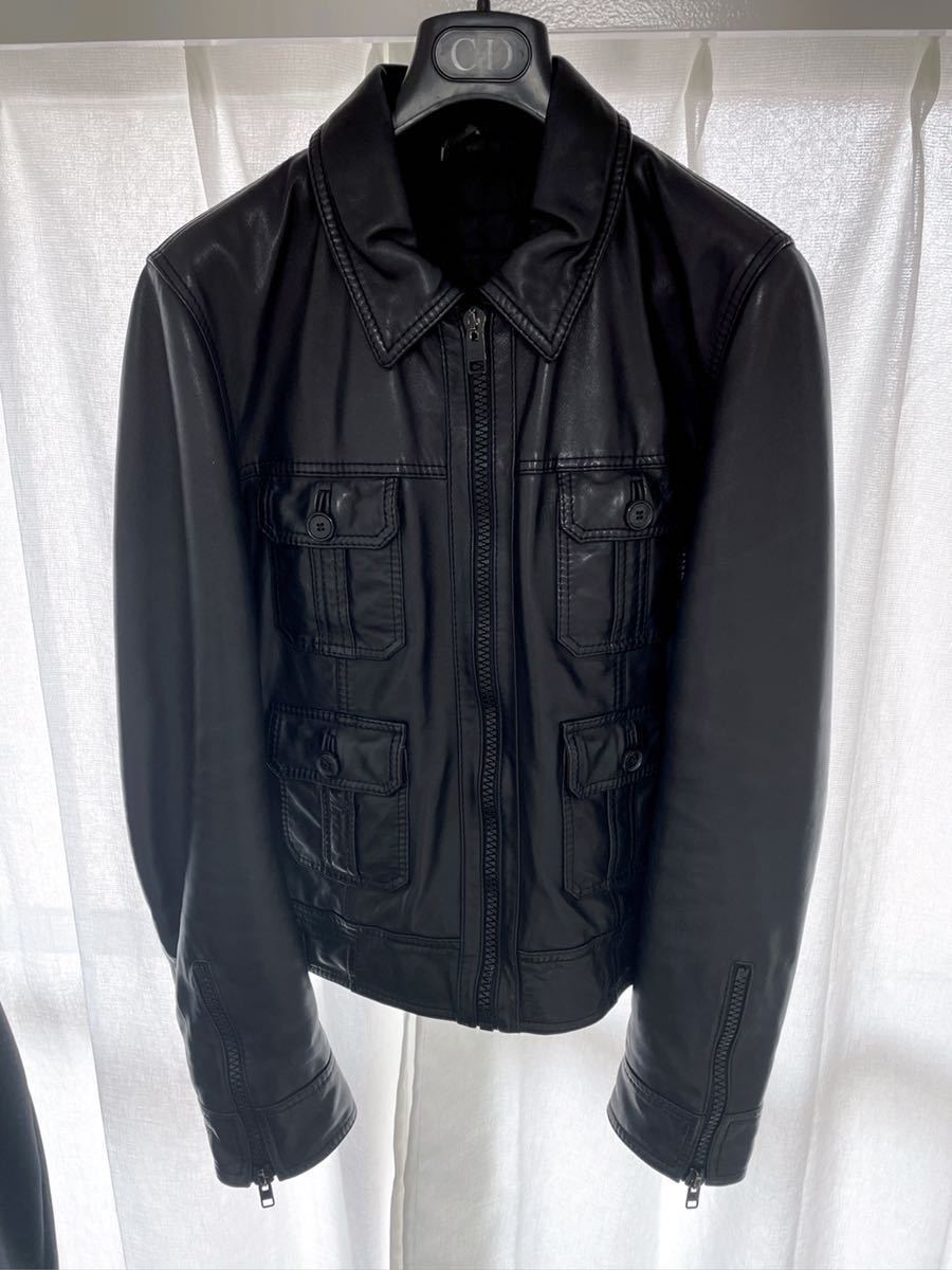 究極】ディオールオム dior homme 07aw 4ポケットレザー 究極】ディオールオム dior homme 07aw 4ポケットレザー