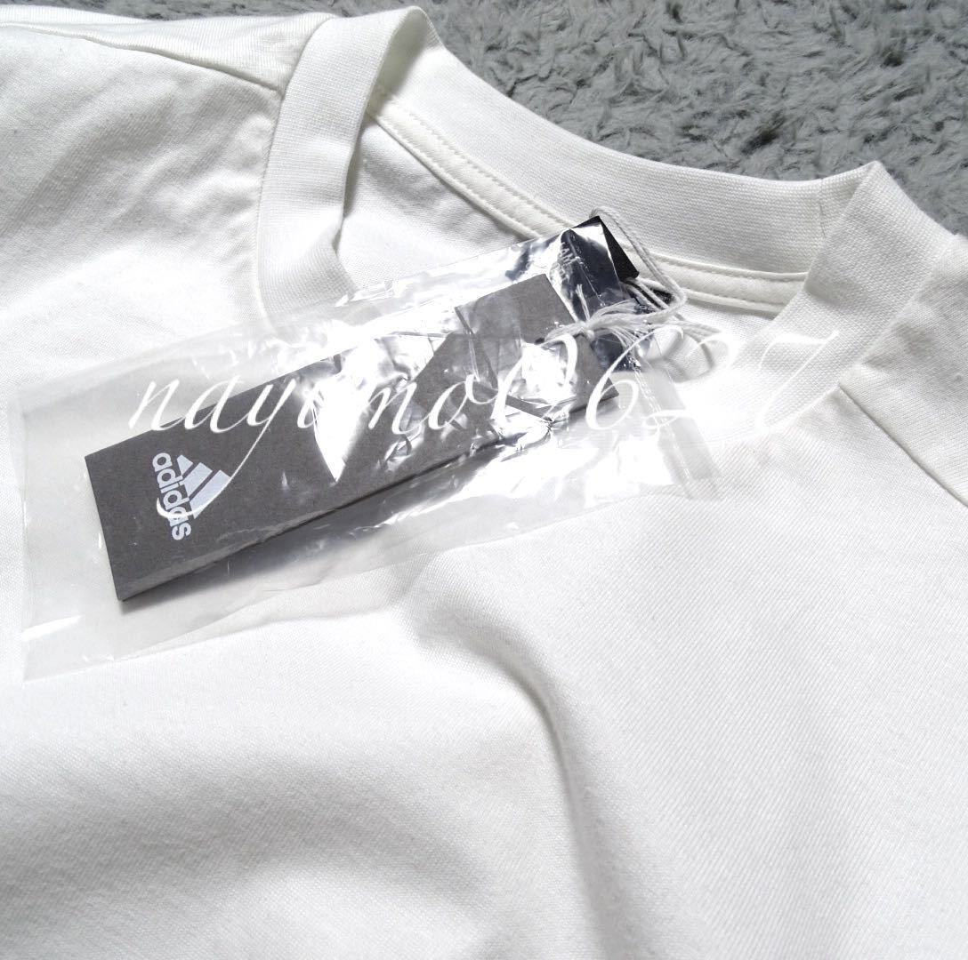 新品 正規品 サイズ M adidas アディダス 上下 セットアップ 白 ホワイト THREE STRIPES 半袖 Tシャツ カーキ ハーフパンツ