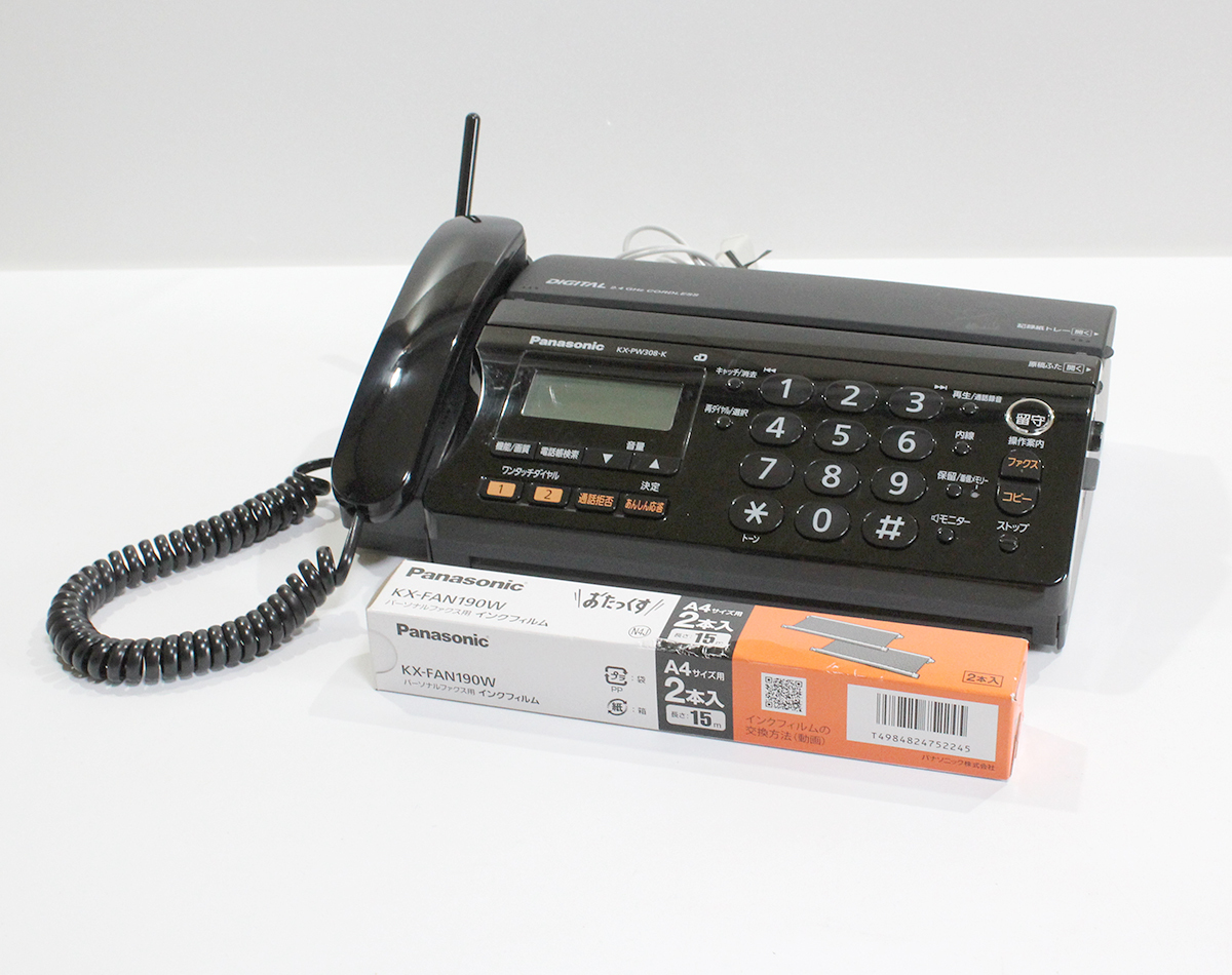 ヤフオク! - Panasonic パナソニック KX-PW308-K FAX 電話機